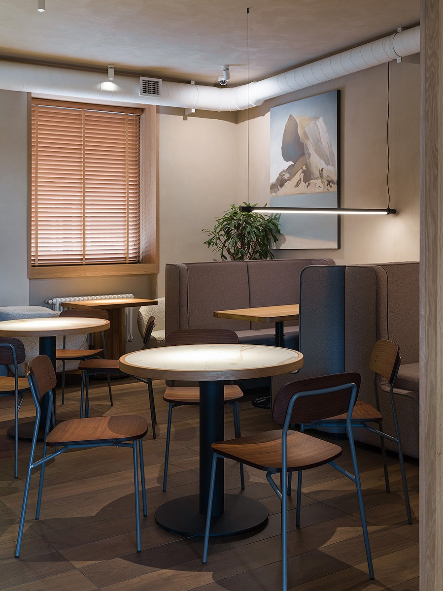 EMBER Cafe in Saratov Russia designed by QUADRUM STUDIO