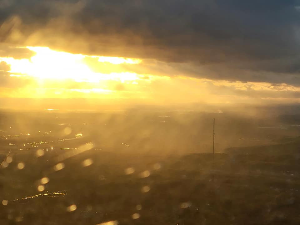 Радиомачта в Балашихе. Высота - 442 м. Пятое по высоте сооружение в России.