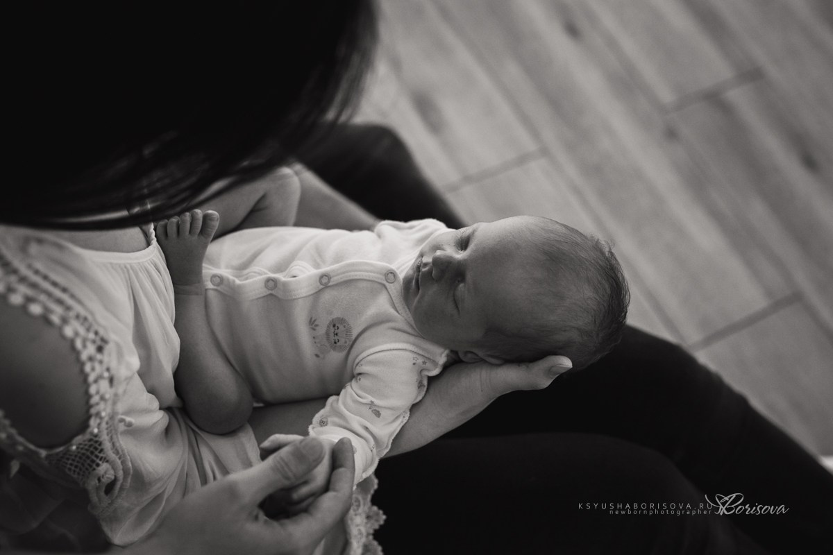 Фотосессия дома с новорожденным. Фотограф новорожденных в Магнитогорске Ксюша Борисова