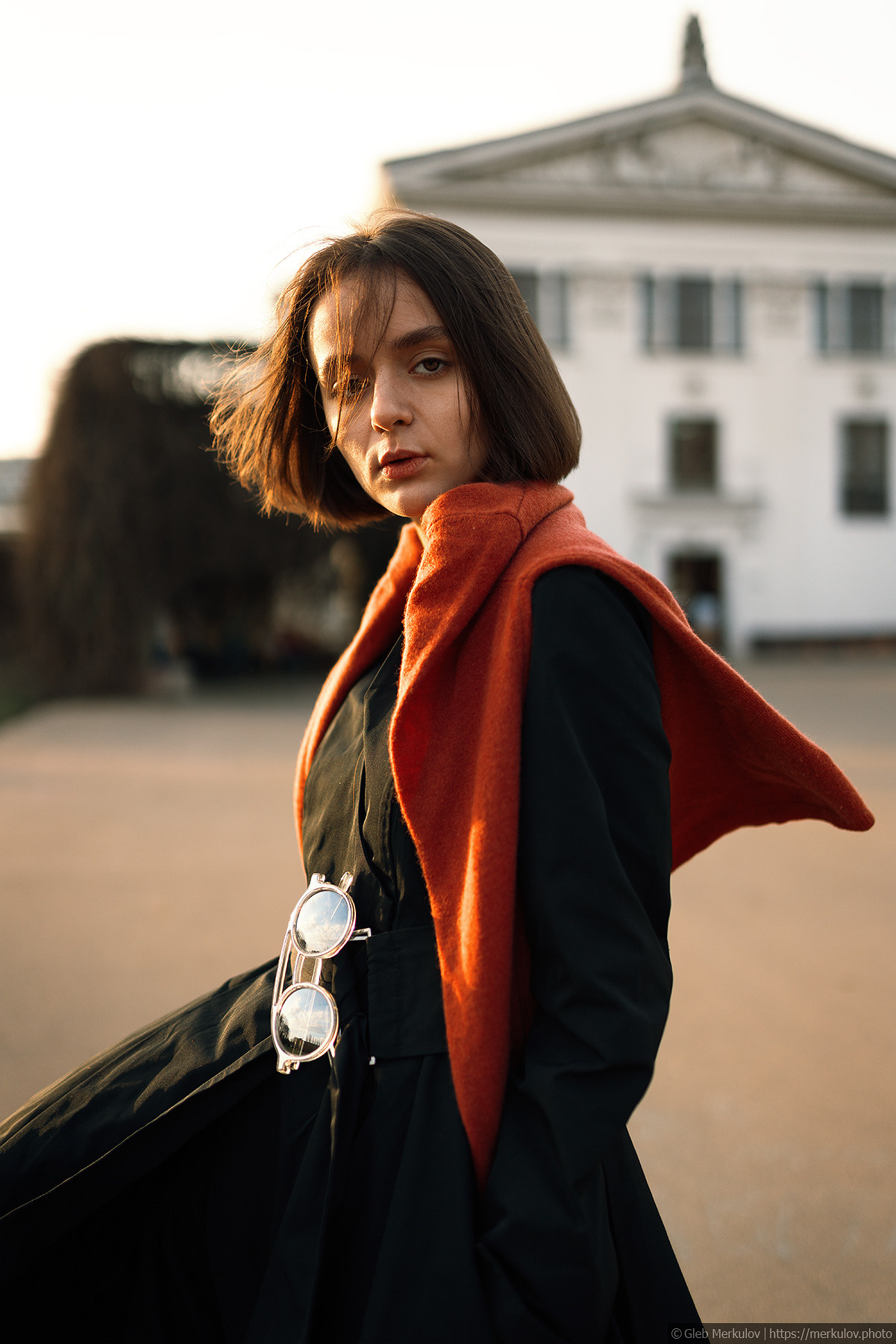 Портретная съемка для частного клиента на улице