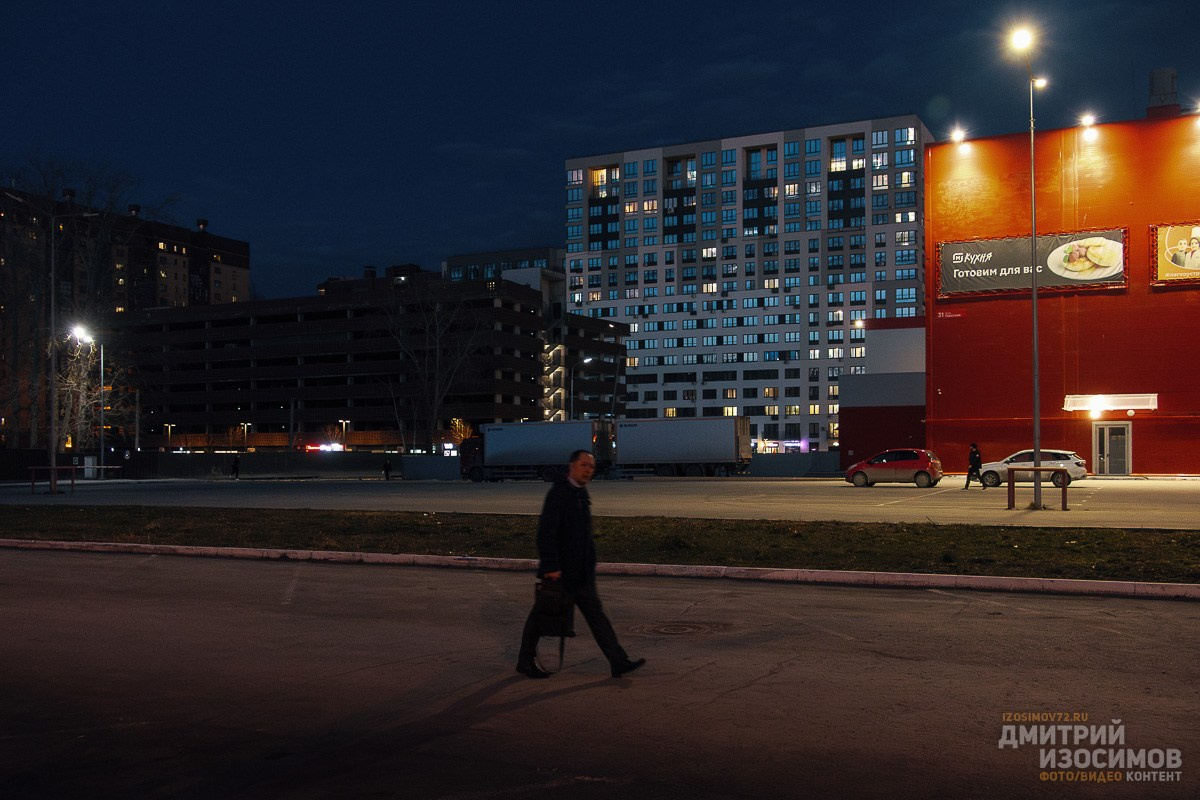 Ночные открытки Тюмени