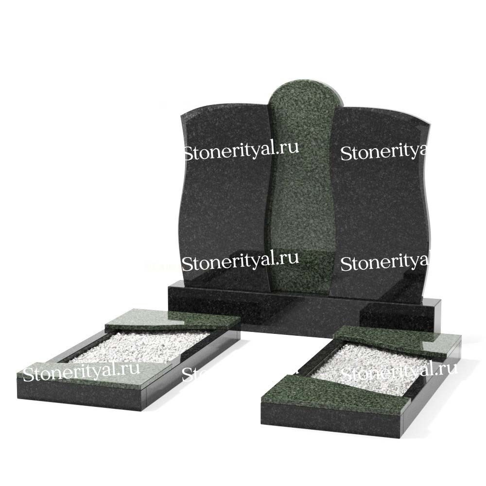 Комбинированные памятники на двоих. Изготовление и установка памятников в Москве и МО