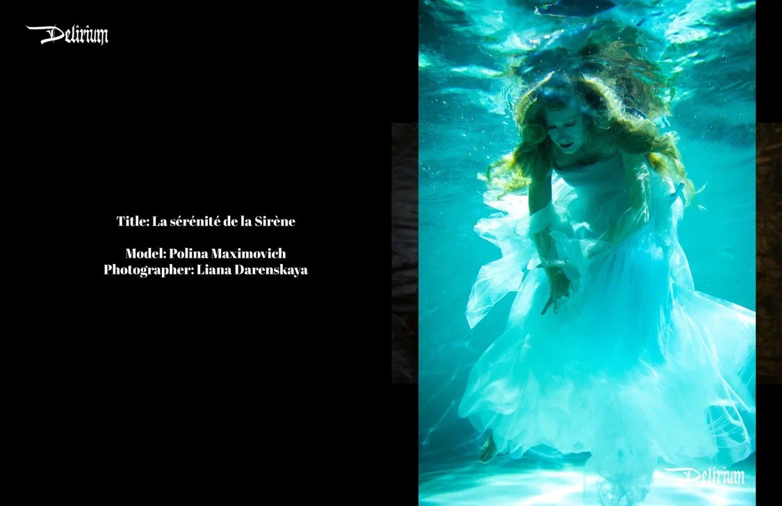 Водная стихия. Журнал Delirium Magazine. Визуальный художник Лиана Даренская, Москва