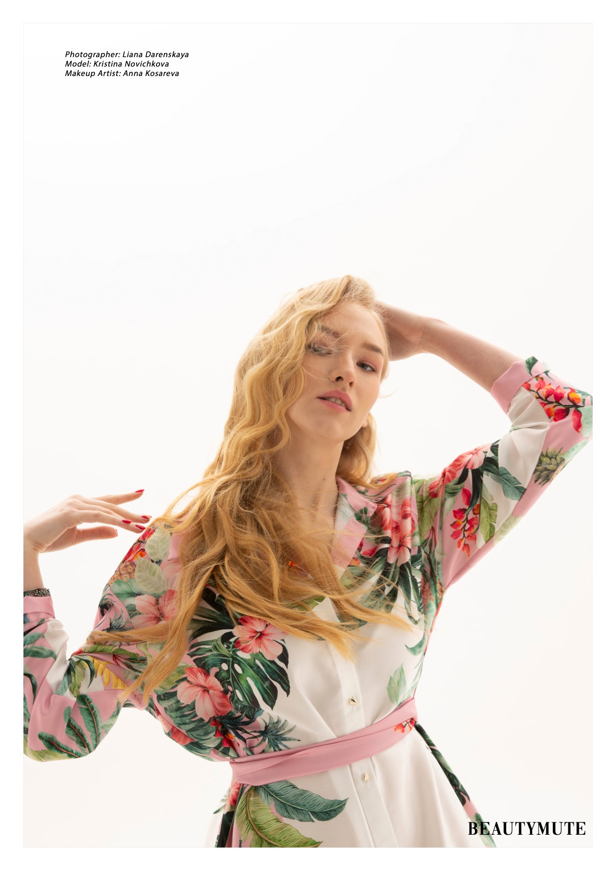 Cover editorial story. BEAUTY Mute Magazine. France. Визуальный художник Лиана Даренская, Москва