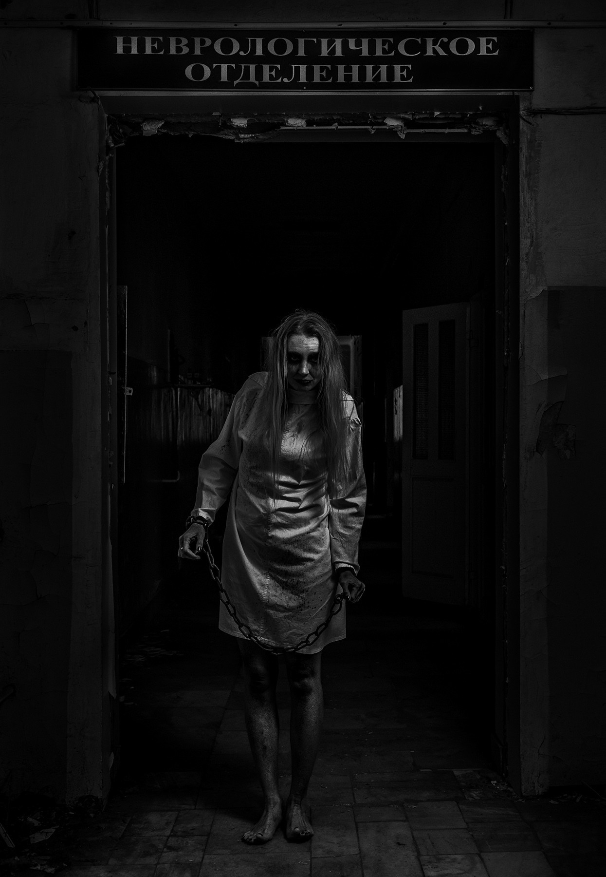 Хоррор фотосессия в заброшенной омской больнице