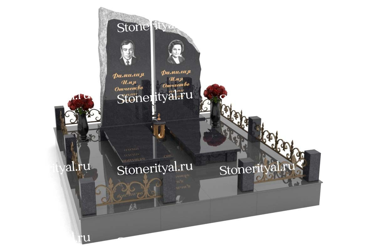 Семейные памятники. Изготовление и установка памятников в Москве и МО