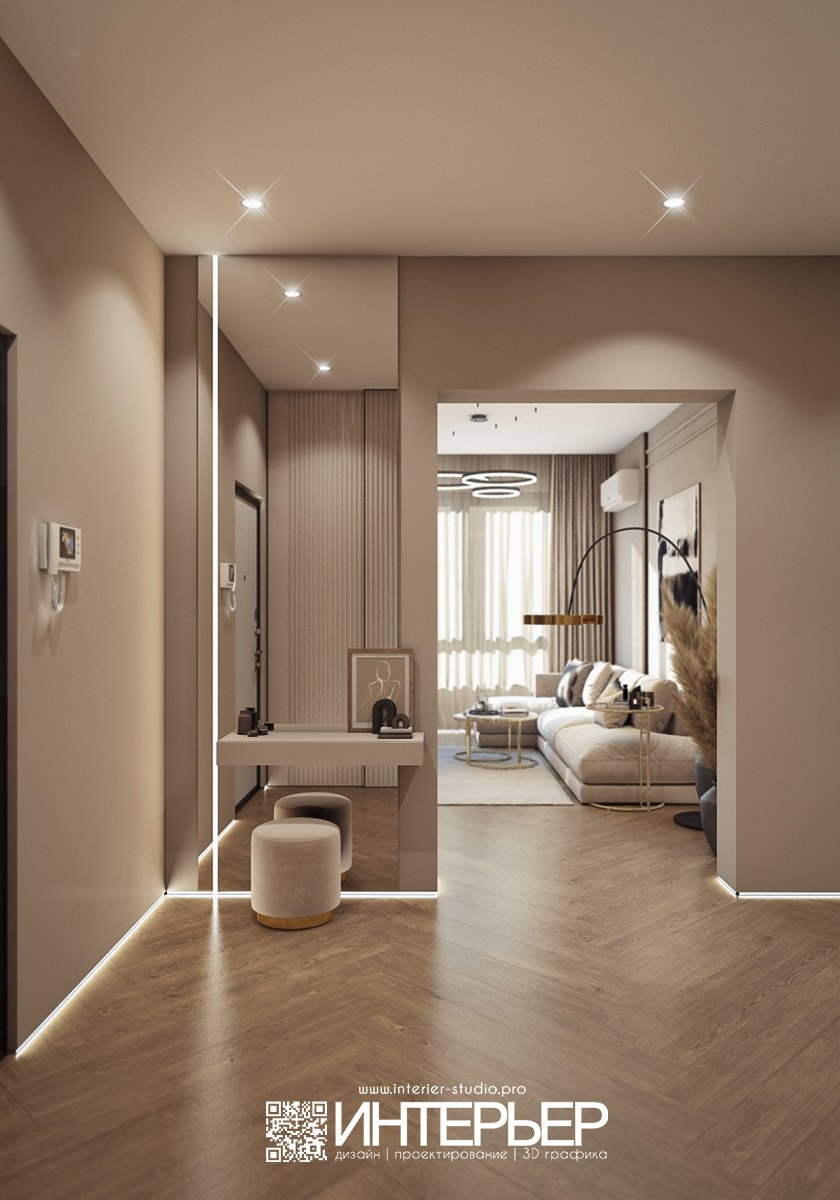 Дизайн-проект квартиры Михаила. ЖК Печорин. Дизайн интерьера, 3D визуализация и 3D моделирование. Создание проектов и чертежей. КМВ: Кисловодск, Пятигорск, Ессентуки и удаленно