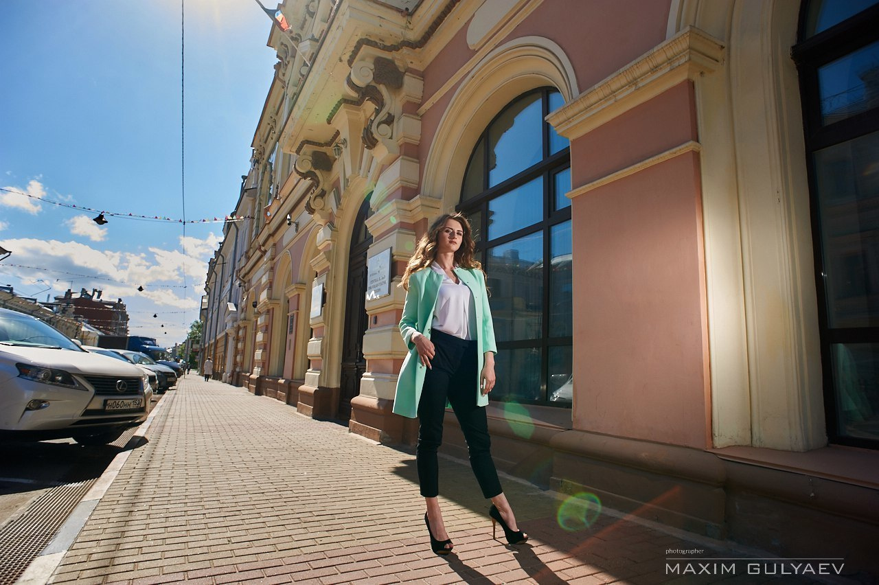 Фэшен фотосессия на улице Рождественской