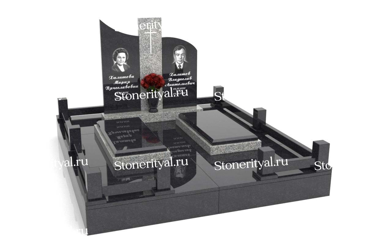 Семейные памятники. Изготовление и установка памятников в Москве и МО