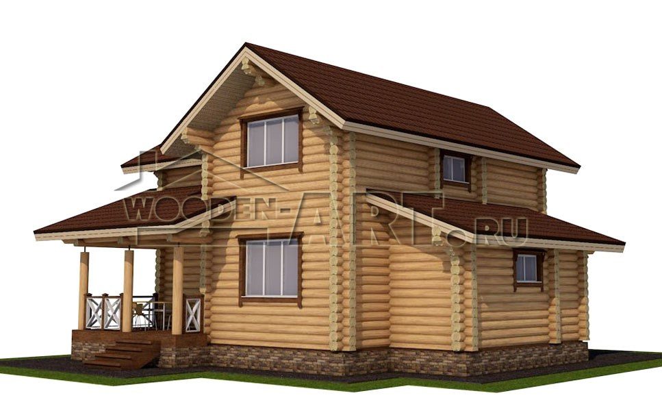 «Роща» 150 кв. м. Проекты деревянных домов