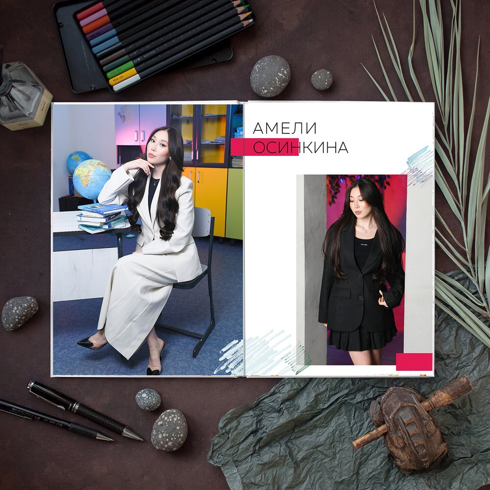 АЛЬБОМ 5 разворотов (10 страниц) ШКОЛА. Школьный фотограф Олеся Галатова