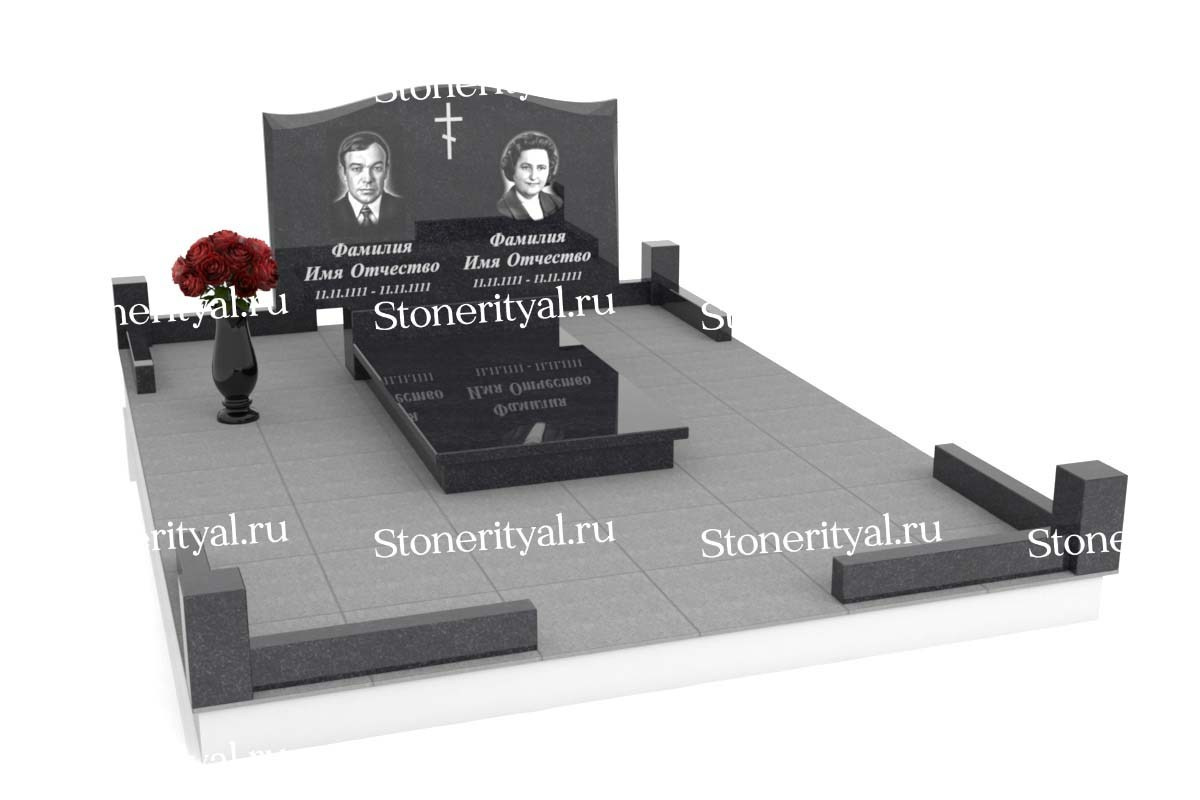 Семейные памятники. Изготовление и установка памятников в Москве и МО