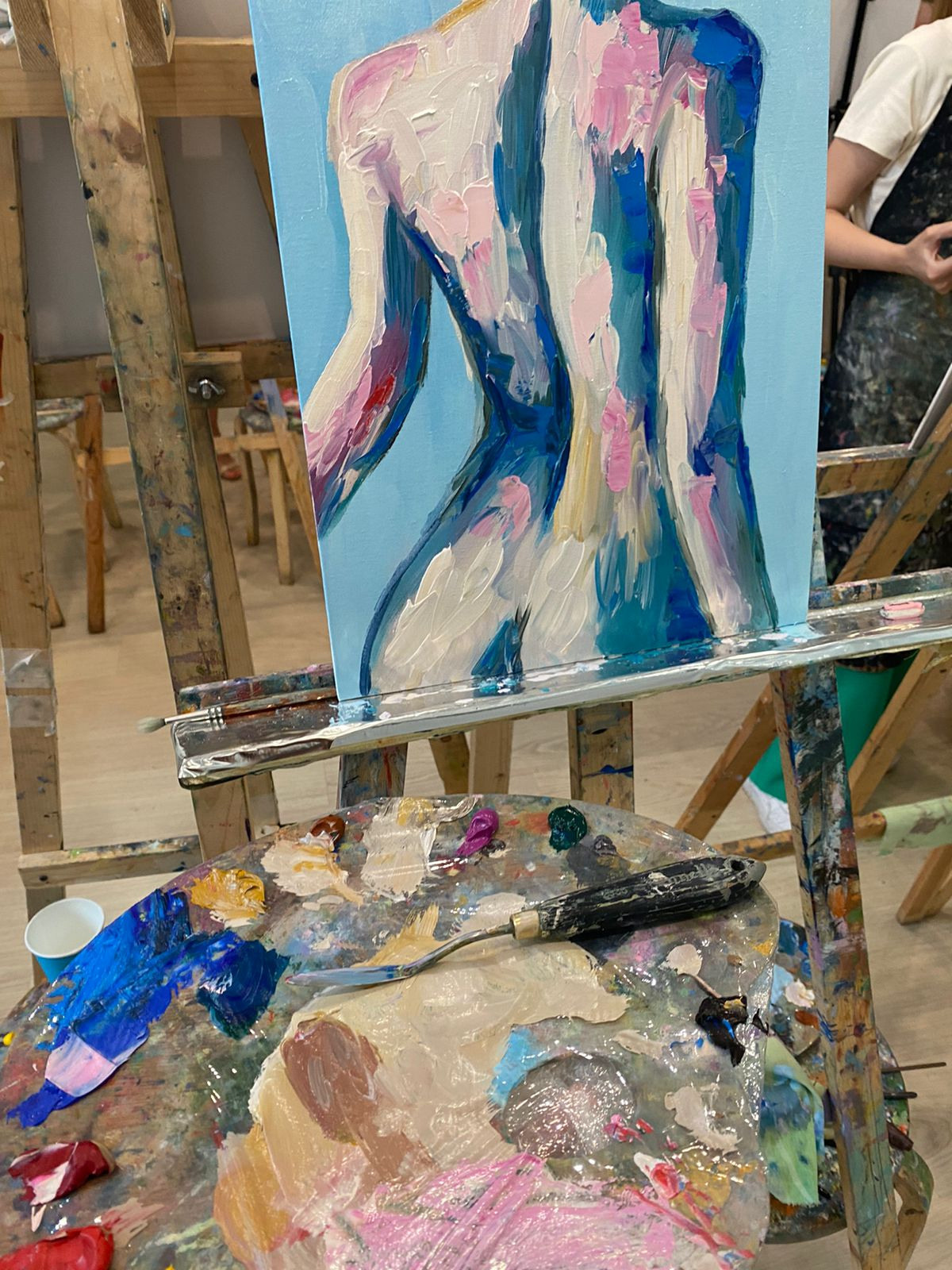 мастер класс рисование акрилом в подарок силует