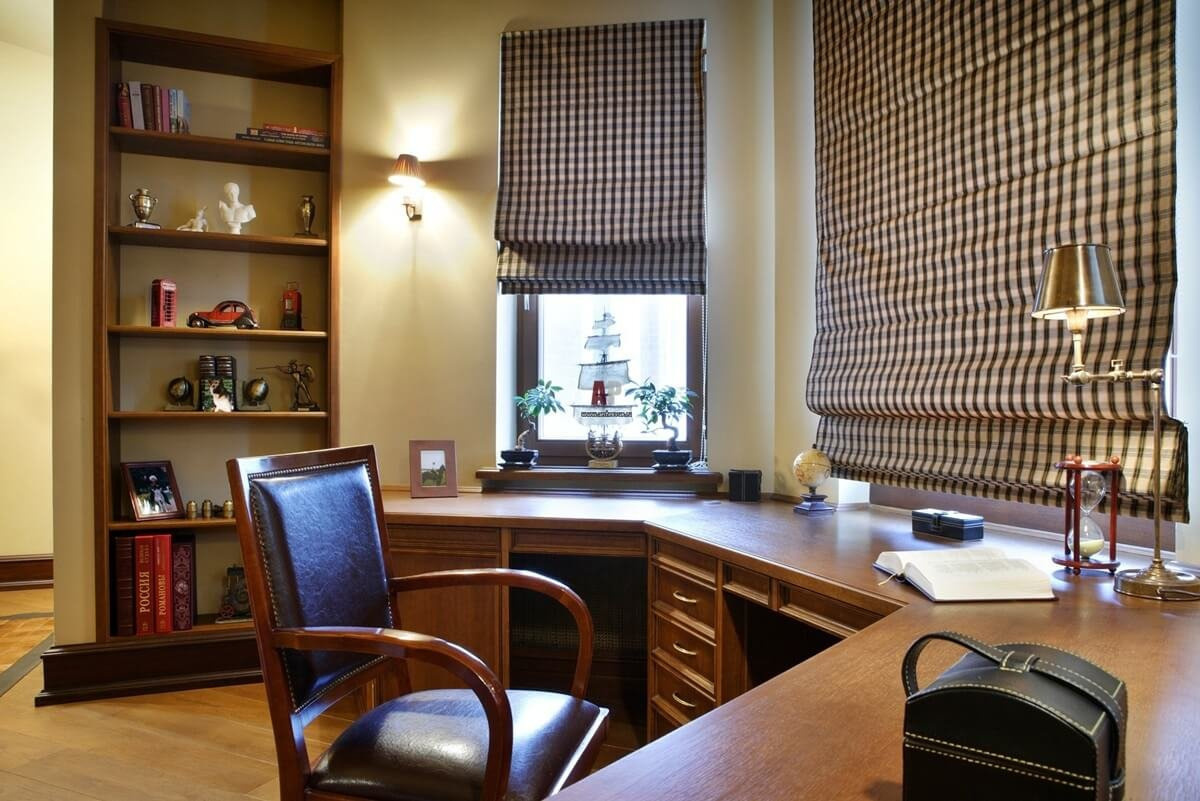 Шторы в кабинет. Салон по пошиву штор на заказ по индивидуальным размерам