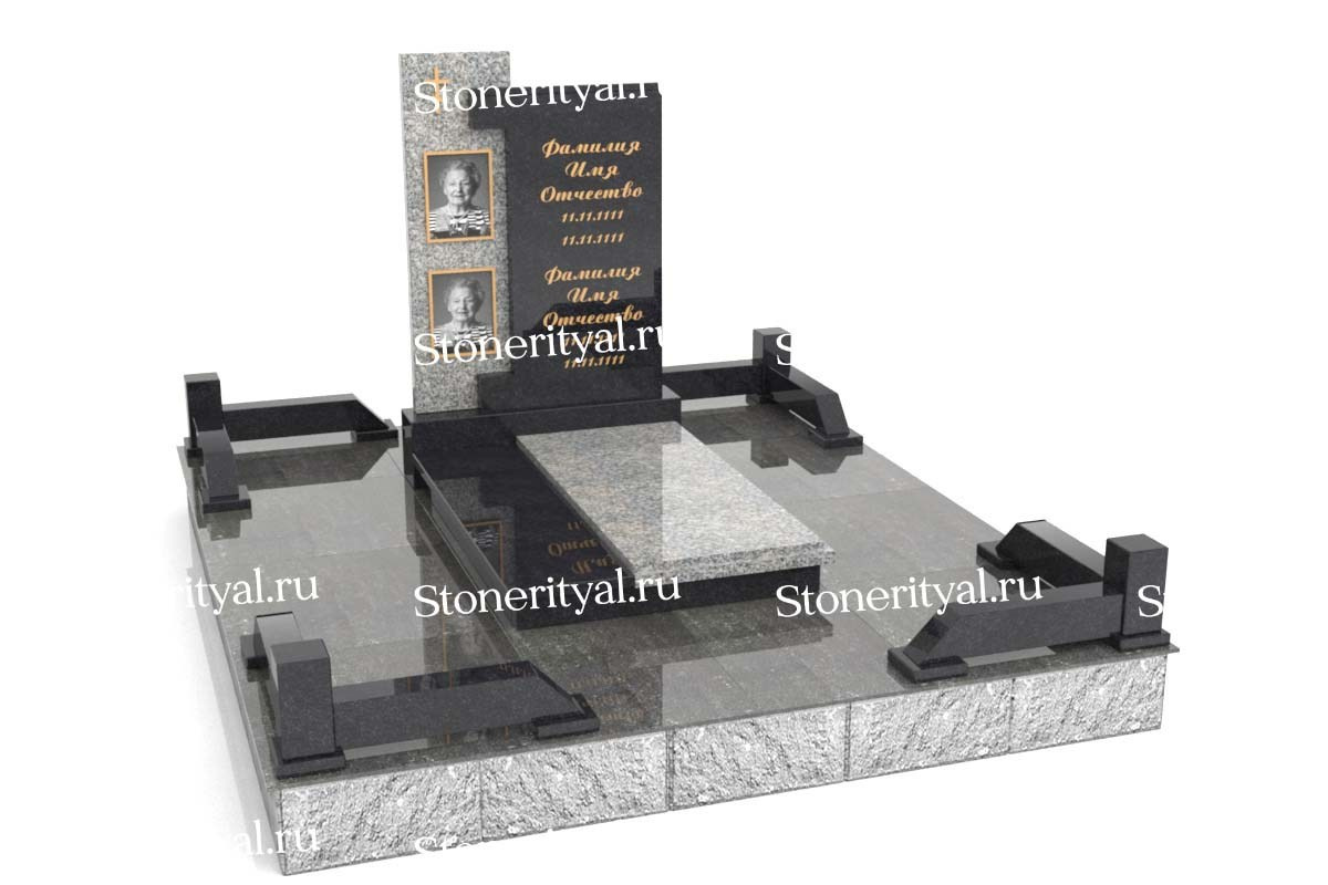 Семейные памятники. Изготовление и установка памятников в Москве и МО