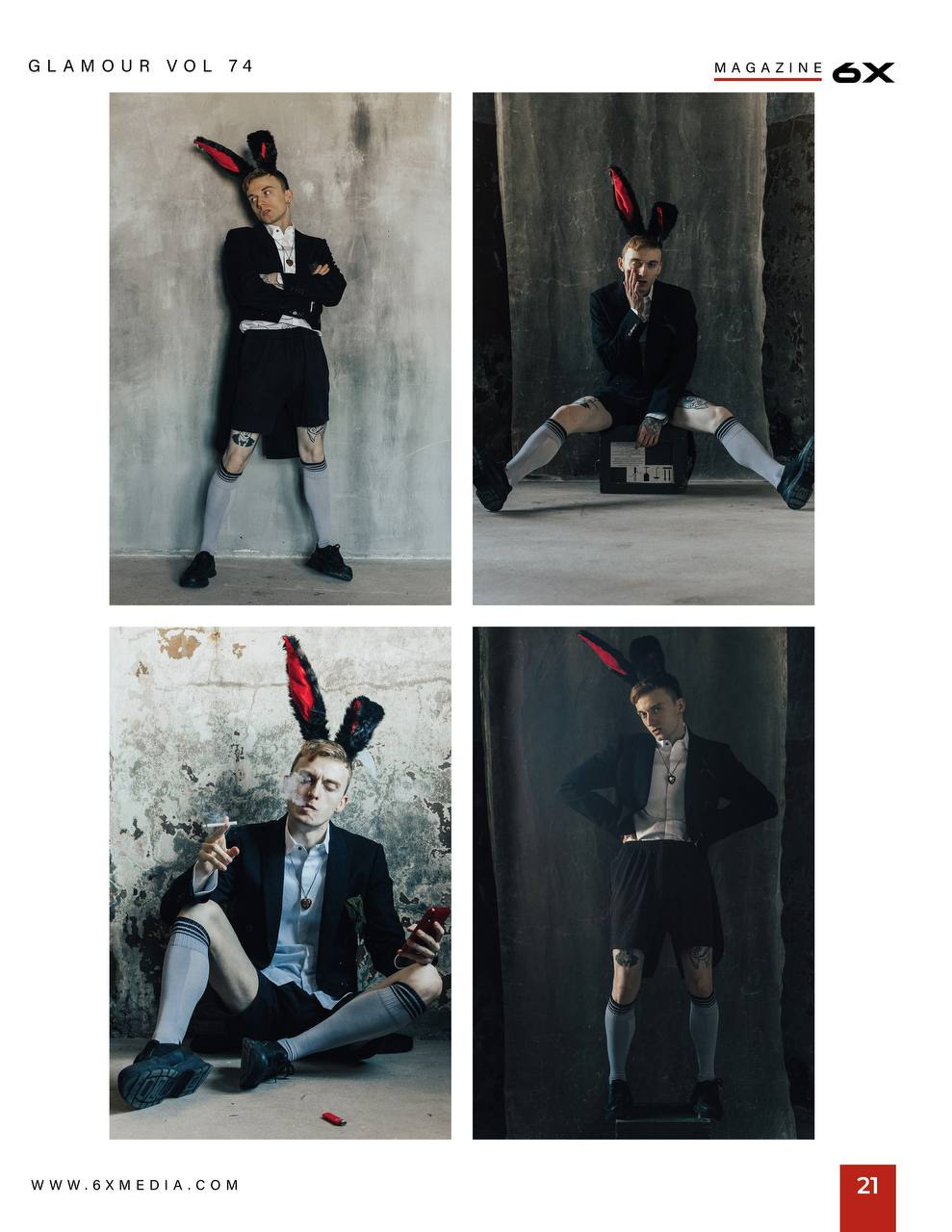 Съемка 'Bad mad bunny» для журнала 6X. Фотограф в Санкт-Петербурге Роман Петров