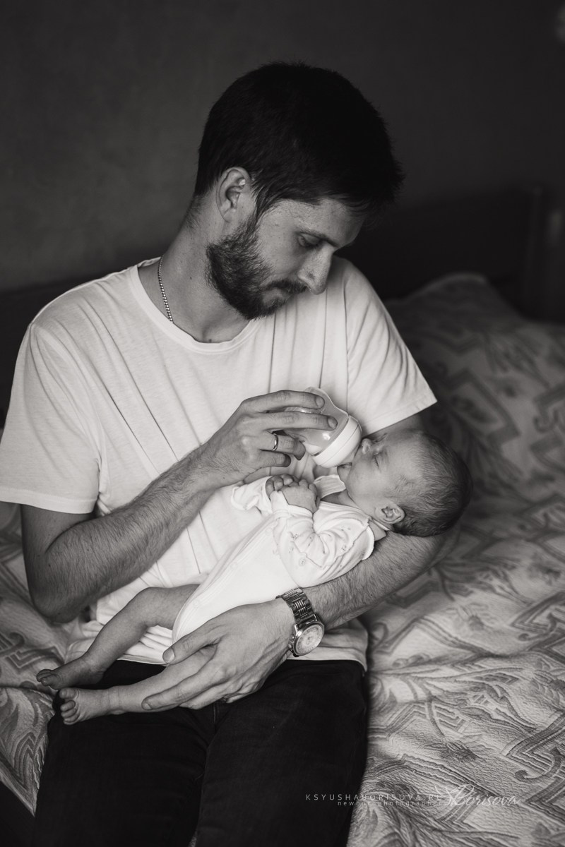 Фотосессия дома с новорожденным. Фотограф новорожденных в Магнитогорске Ксюша Борисова