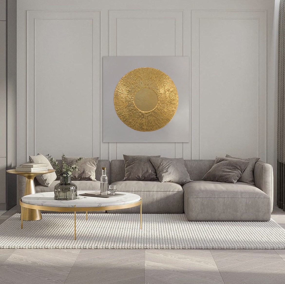 Панно «Солнце». Modern painting with worldwide delivery