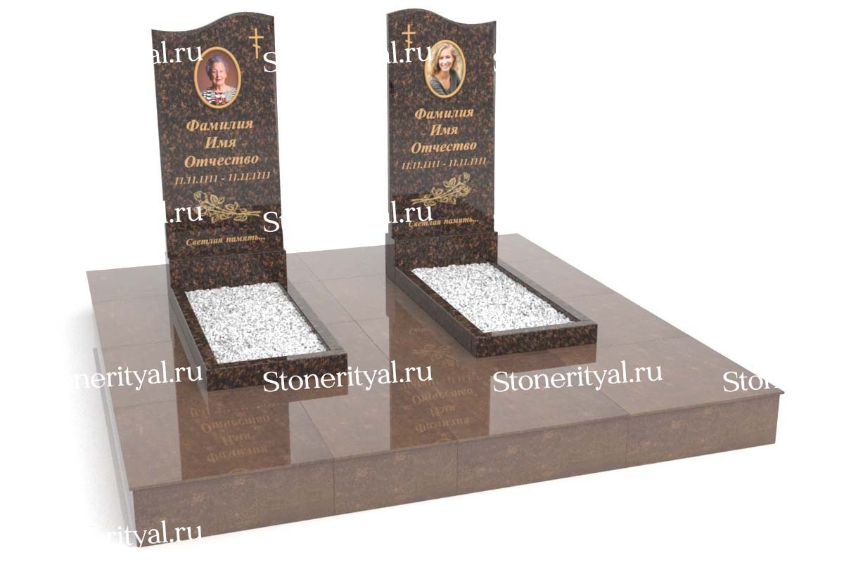 Семейные памятники. Изготовление и установка памятников в Москве и МО