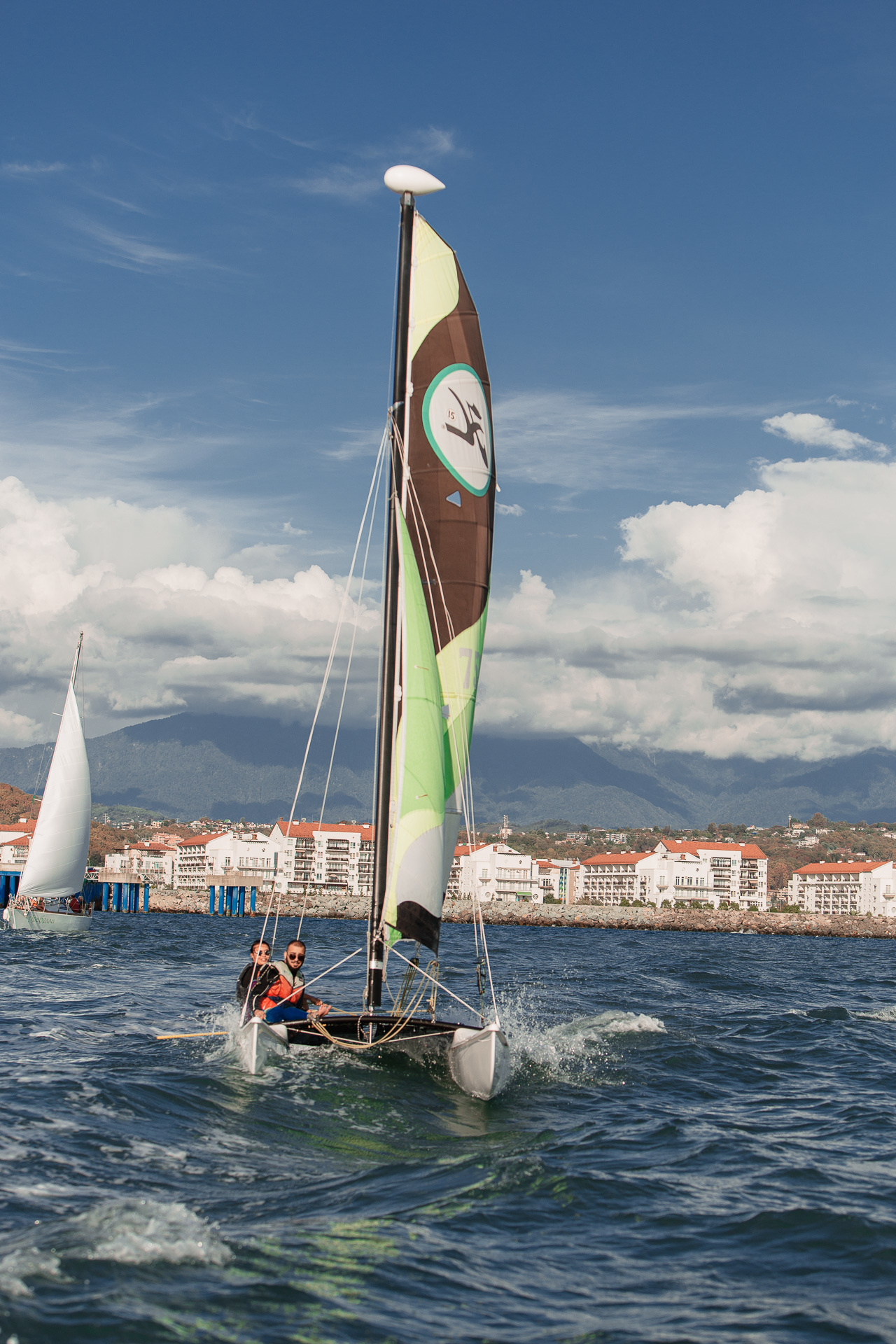 Фотосъемка катамаранов в море в Сочи