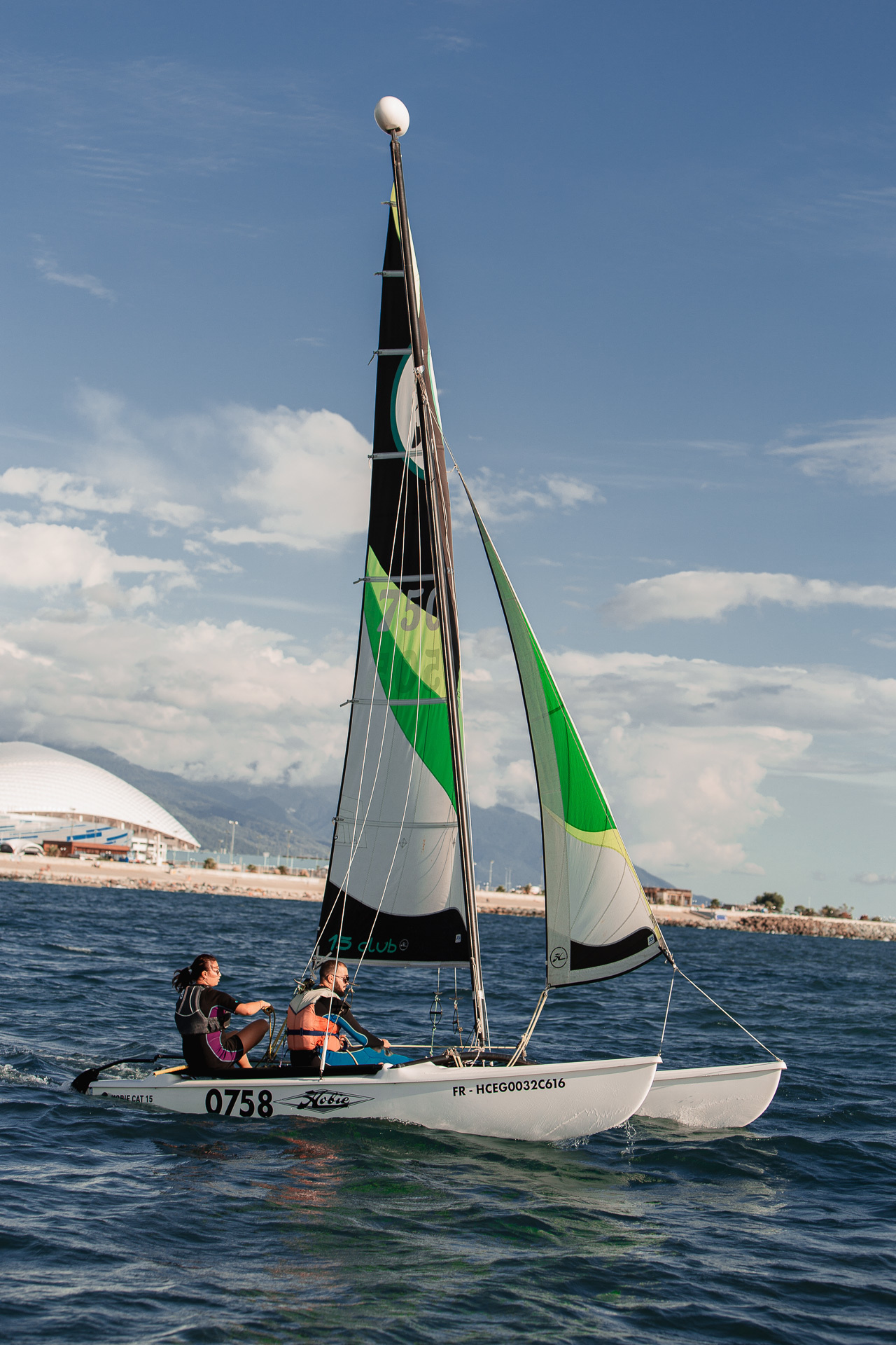 Фотосъемка катамаранов в море в Сочи