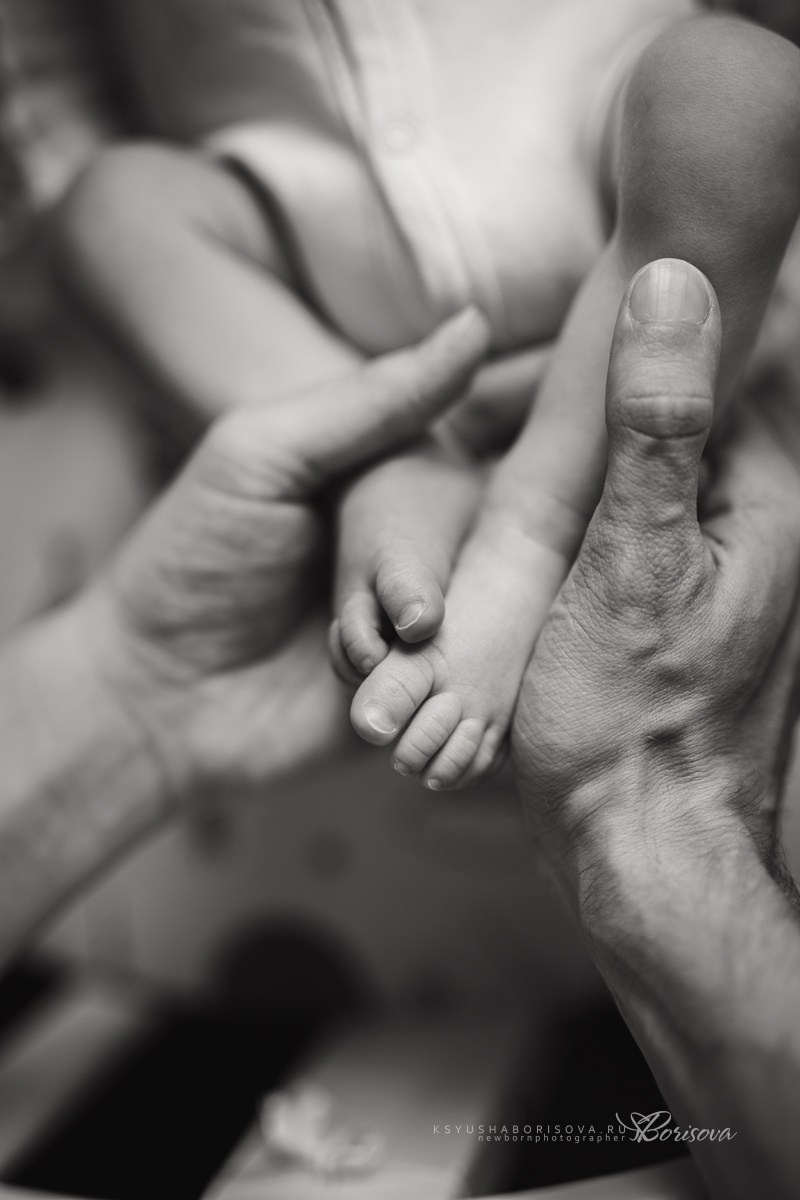 Фотосессия дома с новорожденным. Фотограф новорожденных в Магнитогорске Ксюша Борисова