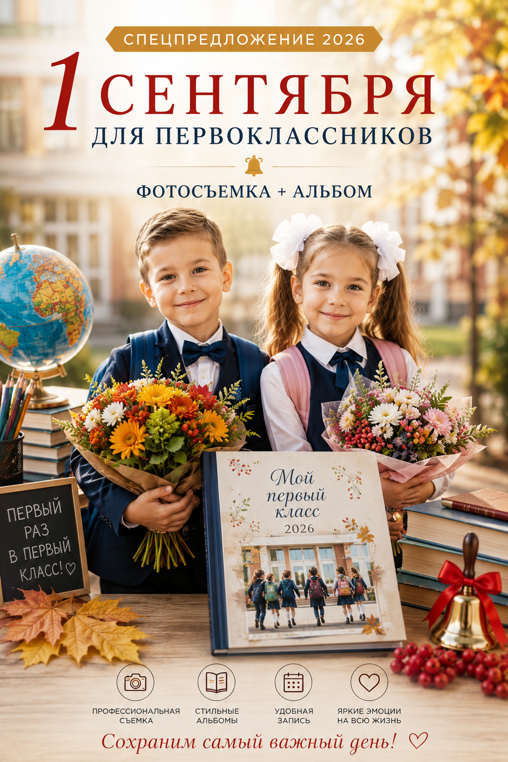 Спецпредложение для 1 классов. Семейный и детский фотограф в Краснодарском крае и Астраханской области Валентина Радзевило
