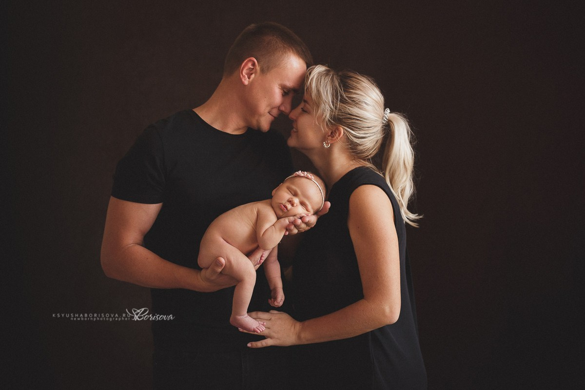 Фото с Родителями (ньюборн). Фотограф новорожденных в Магнитогорске Ксюша Борисова