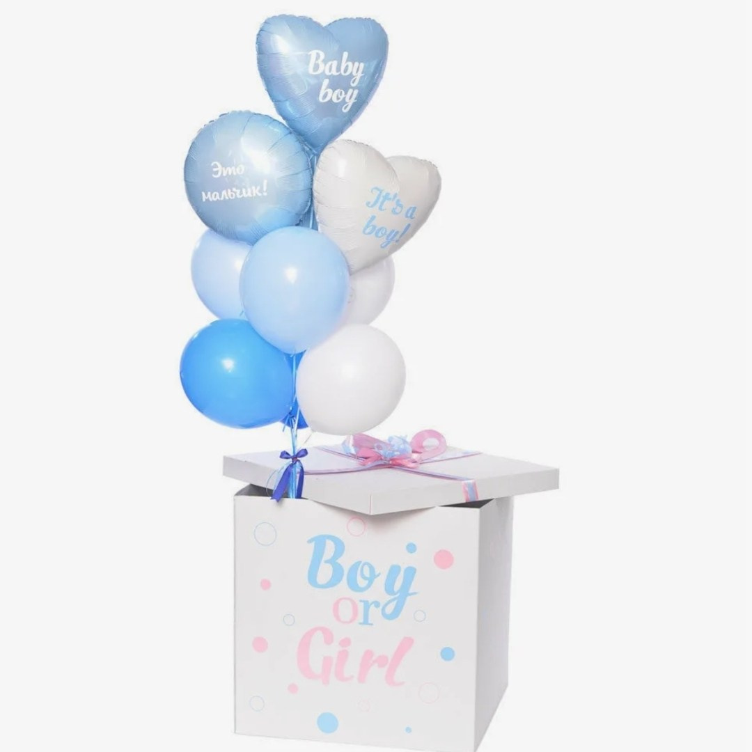 Gender balloons. Balloons and decorations in Serbia. Delivery 24/7