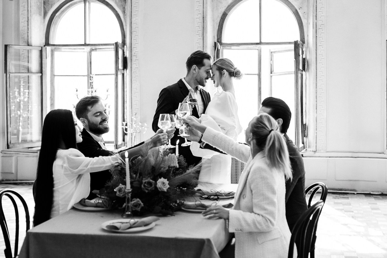 Фотосессия камерной свадьбы в Москве