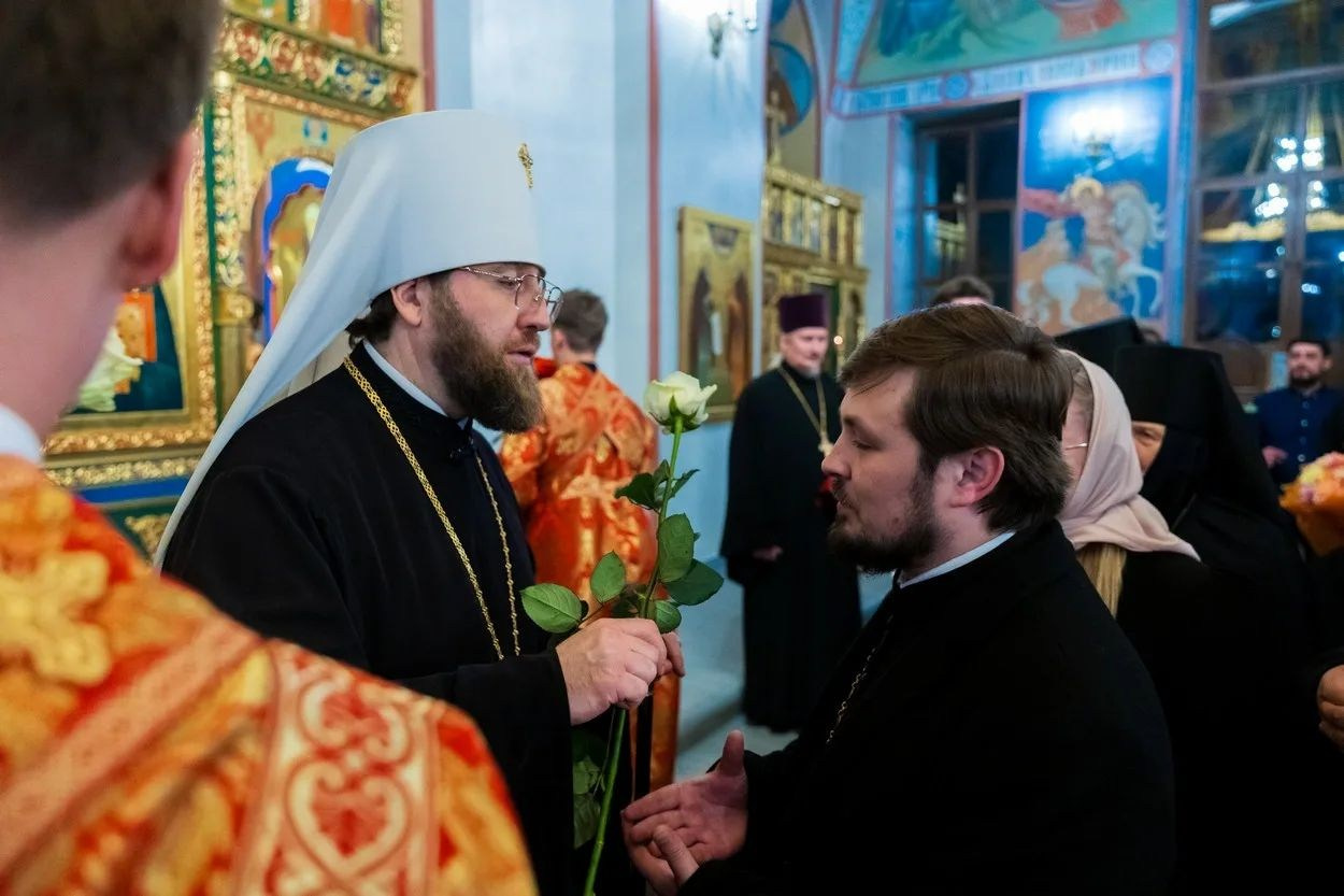 Настоятель храма принял участие в Архиерейском Богослужении в Свято- Никольском мужском монастыре г. Саратова. Георгиевское благочиние