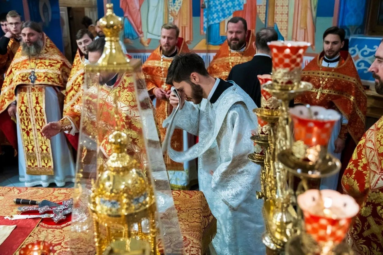 Настоятель храма принял участие в Архиерейском Богослужении в Свято- Никольском мужском монастыре г. Саратова. Георгиевское благочиние