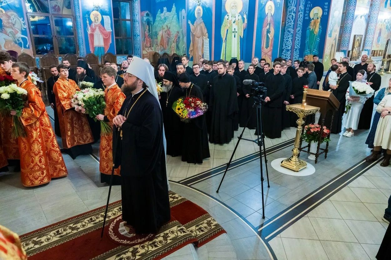 Настоятель храма принял участие в Архиерейском Богослужении в Свято- Никольском мужском монастыре г. Саратова. Георгиевское благочиние