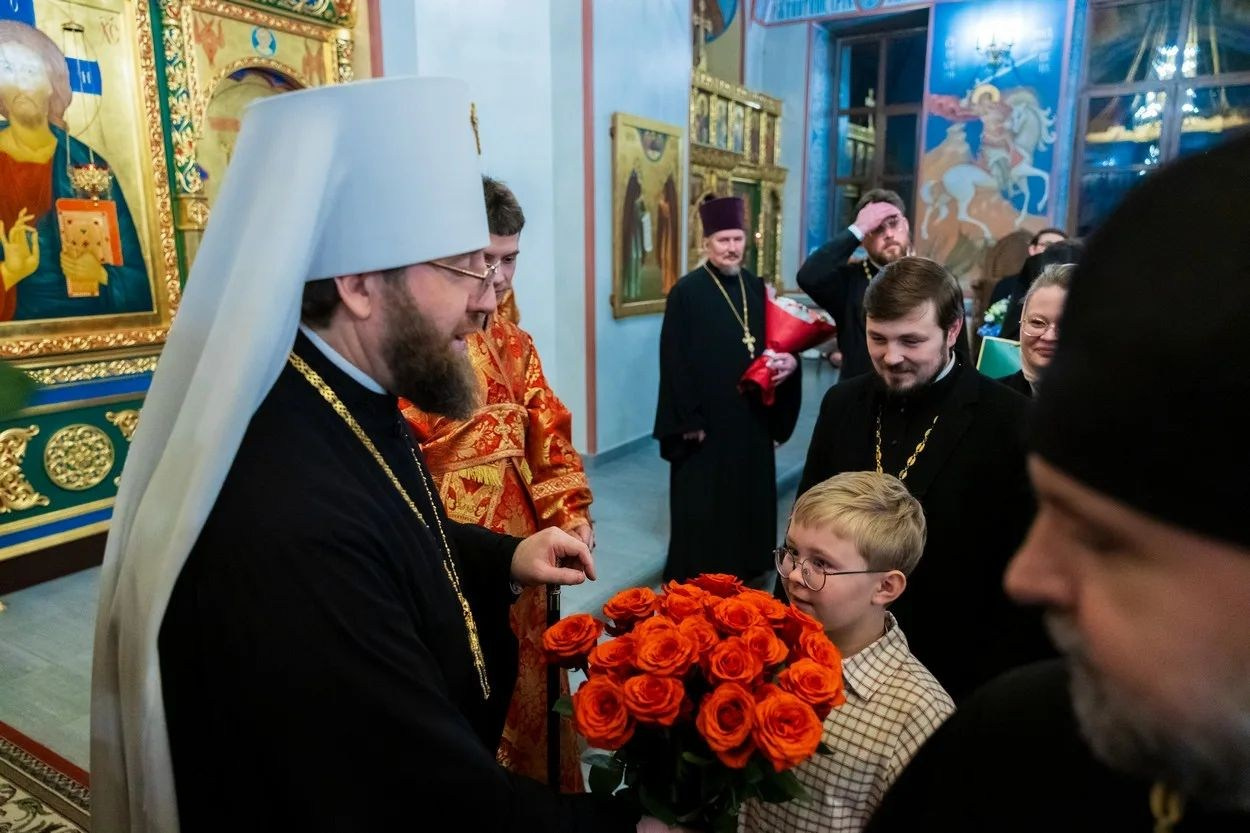 Настоятель храма принял участие в Архиерейском Богослужении в Свято- Никольском мужском монастыре г. Саратова. Георгиевское благочиние