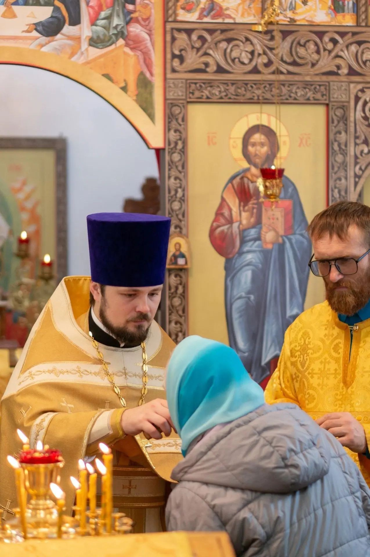Божественная Литургия в храме в честь иконы Божией Матери «Взыскание погибших». Георгиевское благочиние