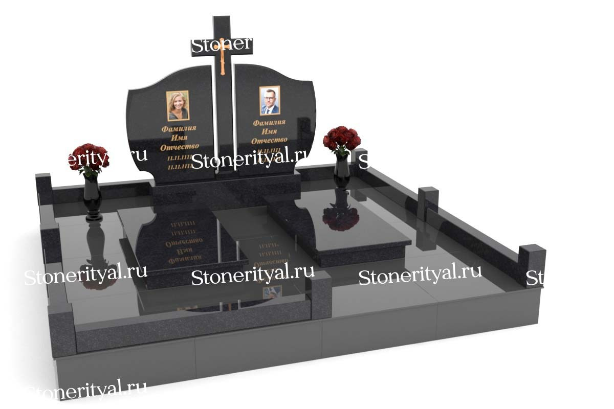 Семейные памятники. Изготовление и установка памятников в Москве и МО