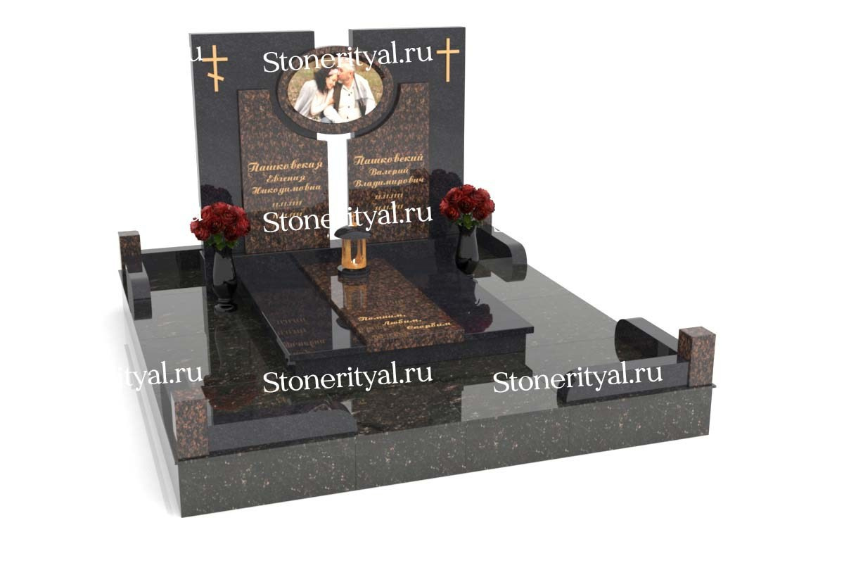 Семейные памятники. Изготовление и установка памятников в Москве и МО