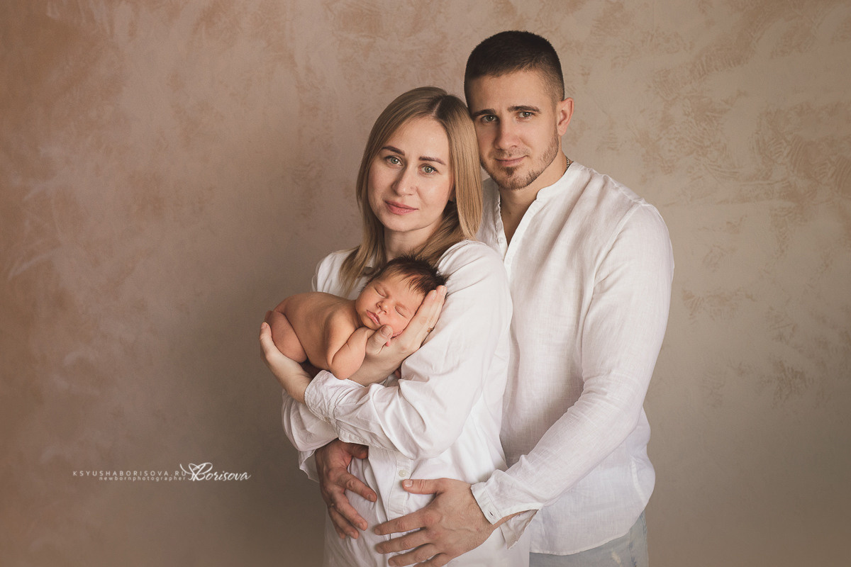 Фото с родителями. Фотограф новорожденных в Магнитогорске Ксюша Борисова