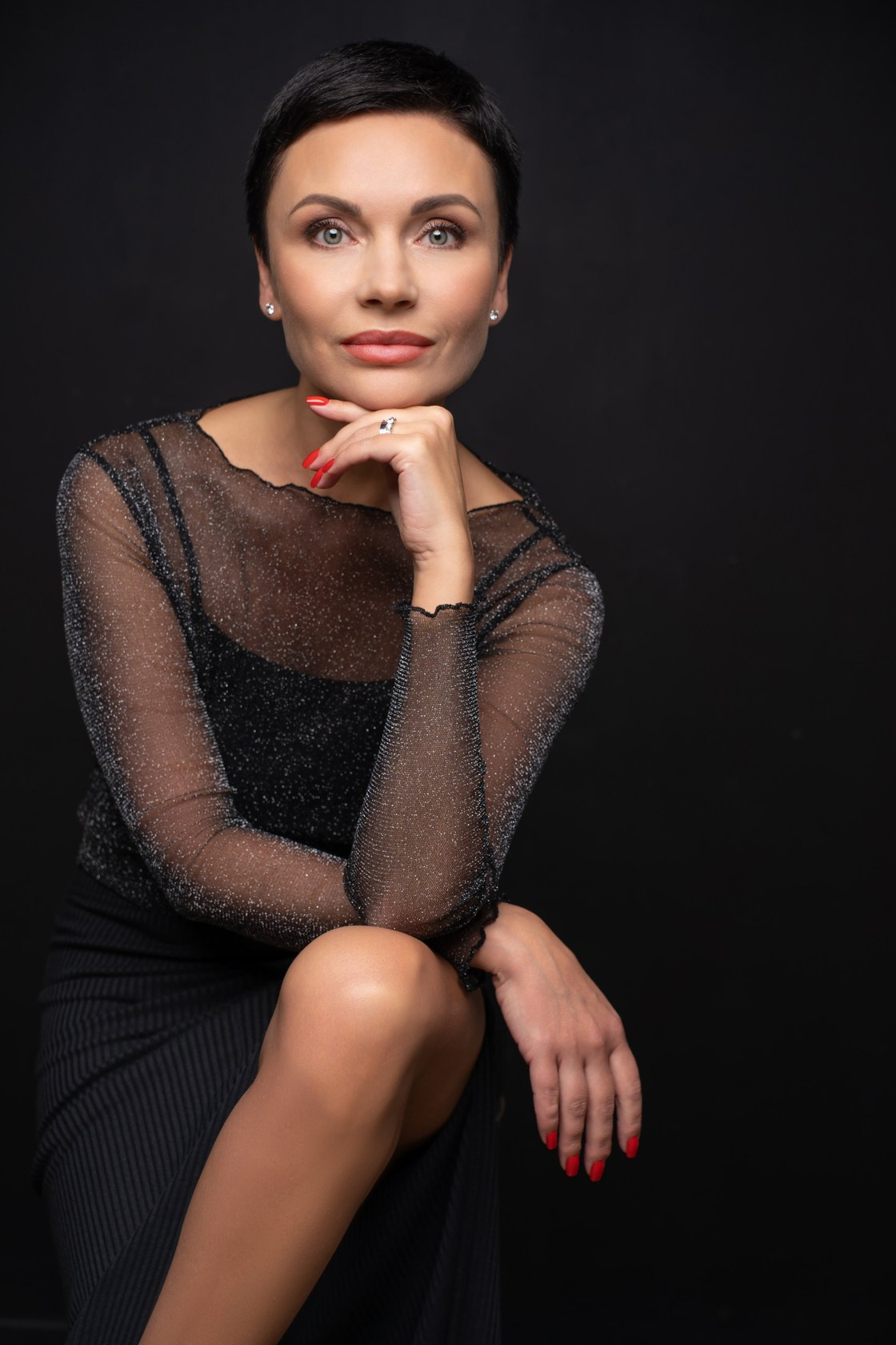 фотосессия женщины в студии