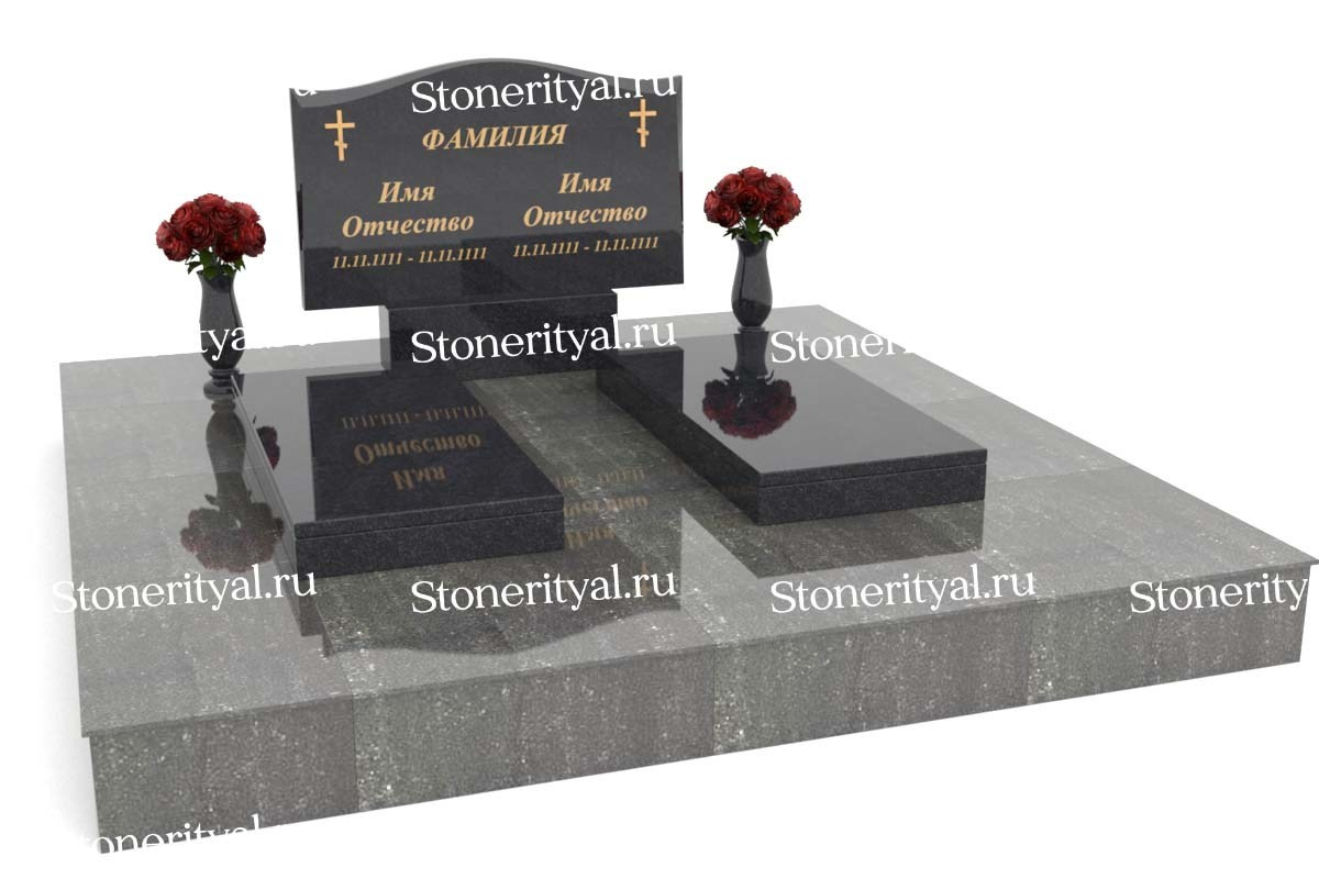 Семейные памятники. Изготовление и установка памятников в Москве и МО