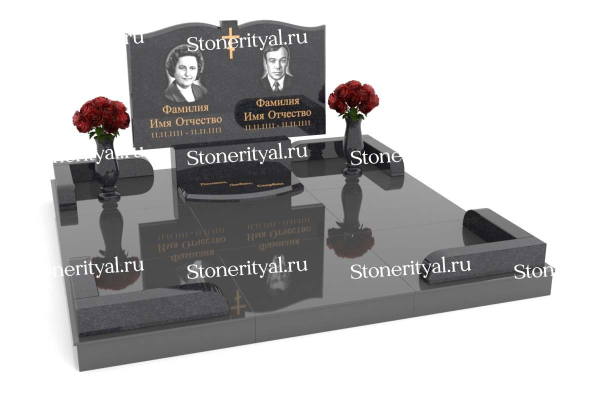 Семейные памятники. Изготовление и установка памятников в Москве и МО