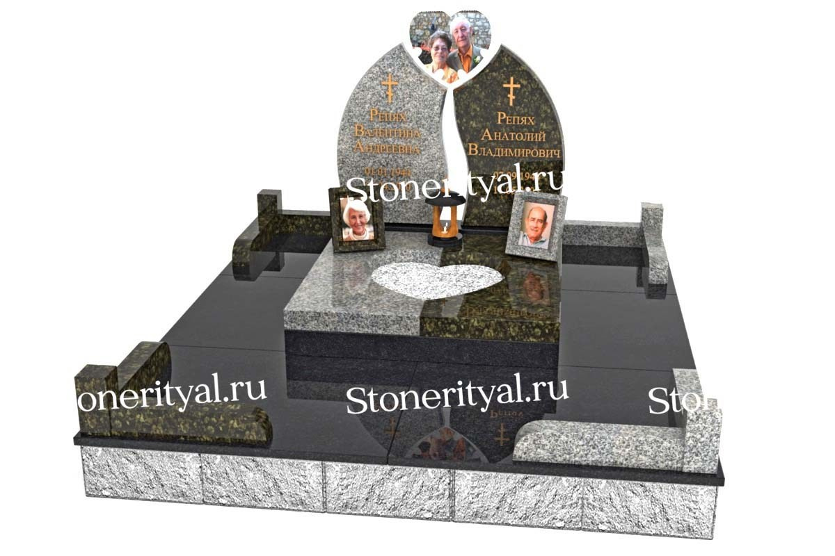 Семейные памятники. Изготовление и установка памятников в Москве и МО