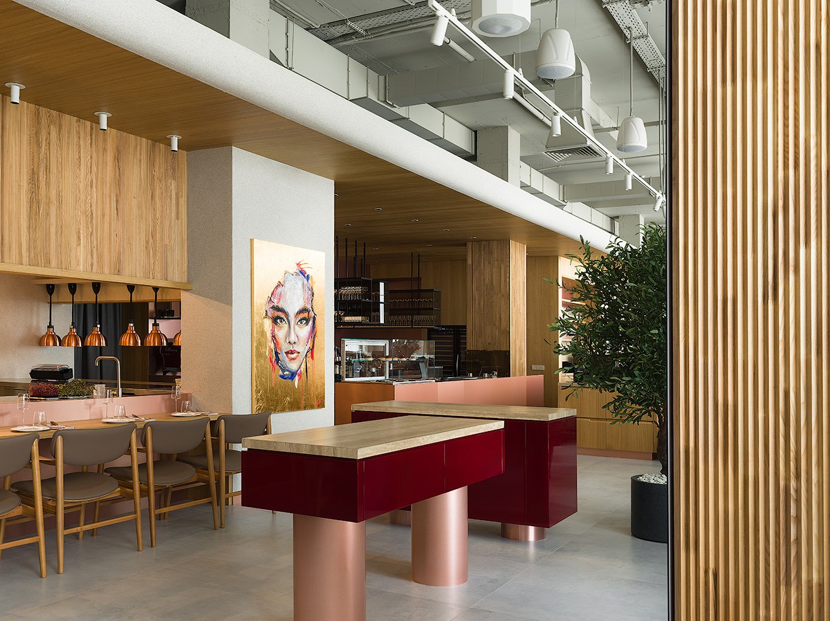 HVANCH restaurant in Saratov Russia designed by QUADRUM STUDIO