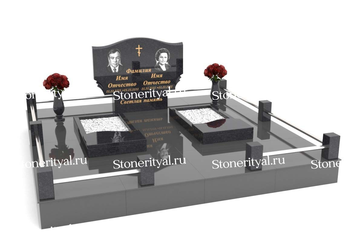 Семейные памятники. Изготовление и установка памятников в Москве и МО