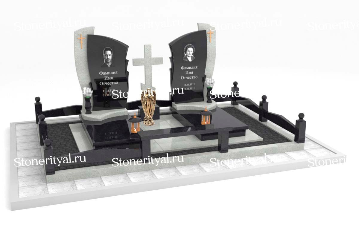 Семейные памятники. Изготовление и установка памятников в Москве и МО