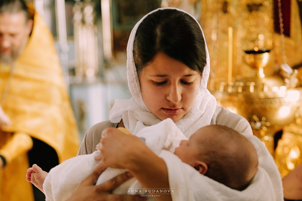 Фотосессия таинства крещения | Фотограф Анна Руданова