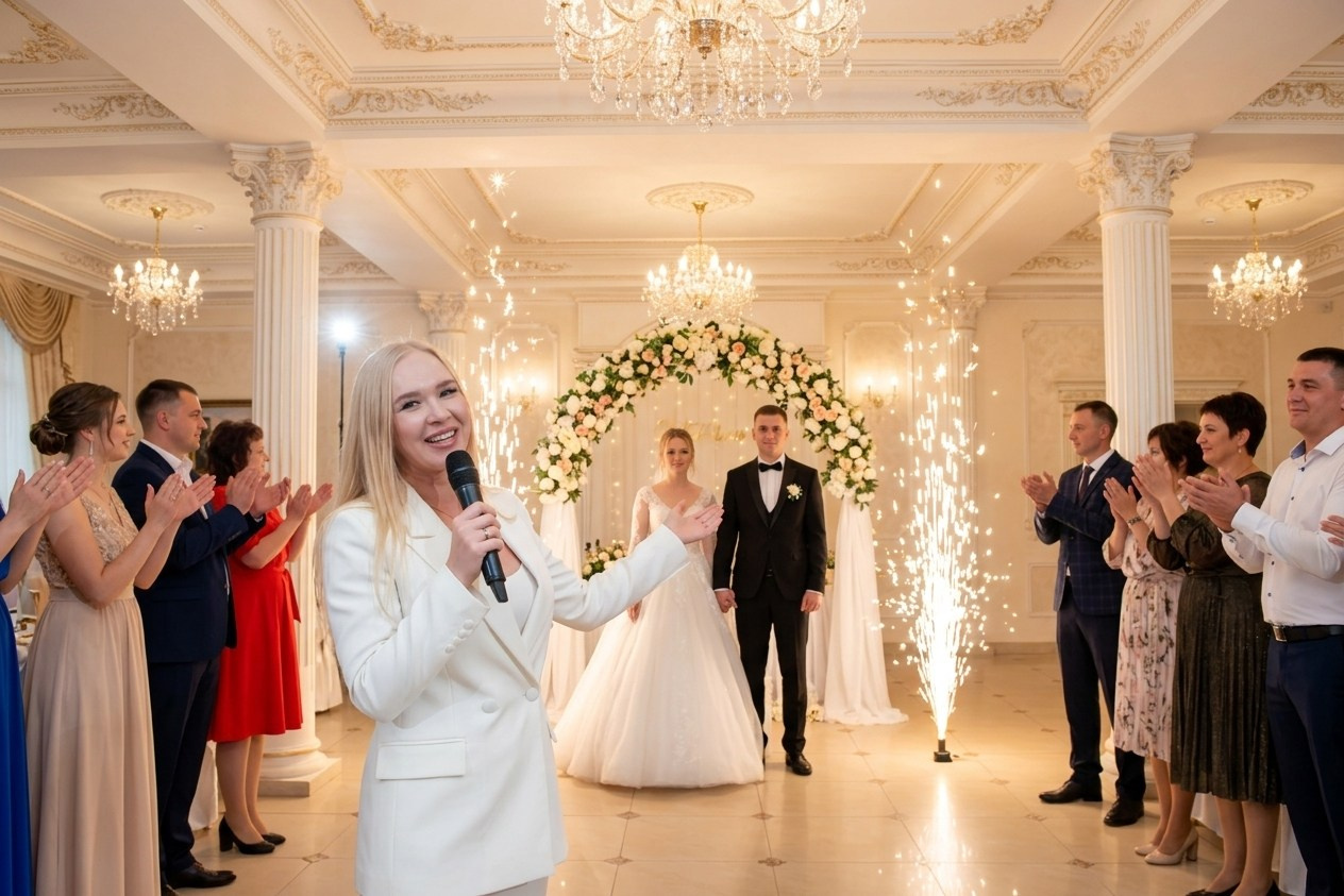 Ведущая на свадьбу Мария Снегур. Ведущий, Тамада, DJ, фото в Перми. Хорошее настроение