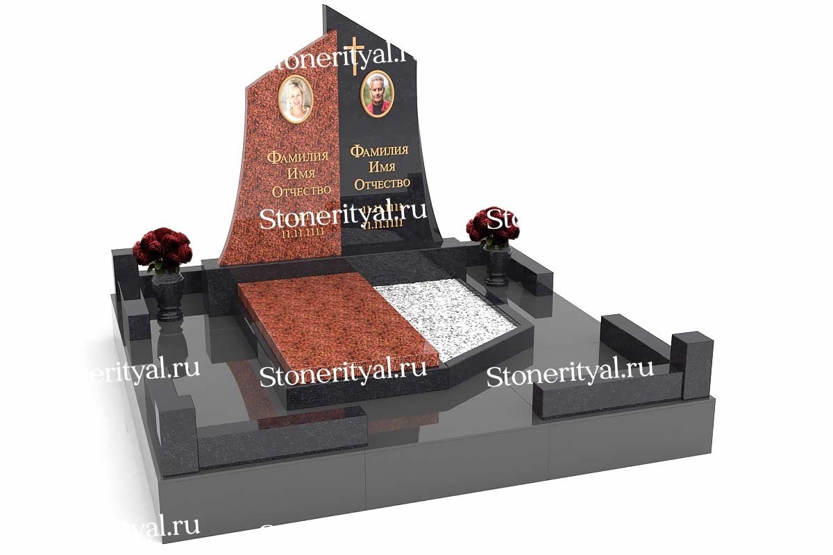 Семейные памятники. Изготовление и установка памятников в Москве и МО