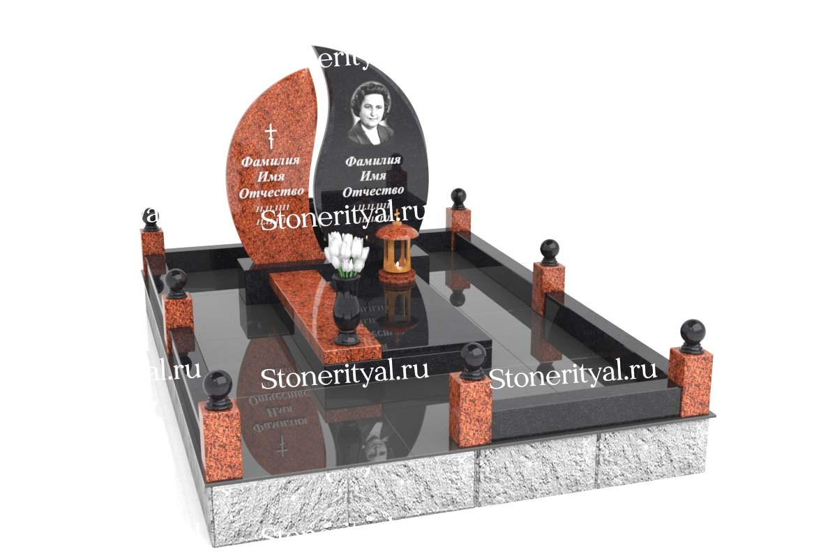 Семейные памятники. Изготовление и установка памятников в Москве и МО