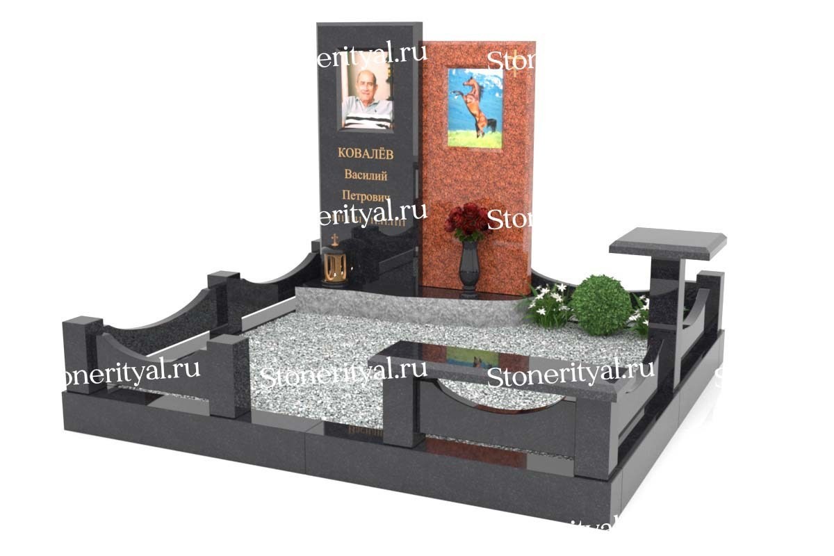 Семейные памятники. Изготовление и установка памятников в Москве и МО